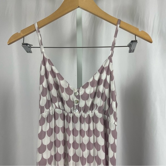 Angie Small Boho Bohemian Vacation Retro Abstract Print Mod Maxi Dress V Neck - Picture 3 of 8